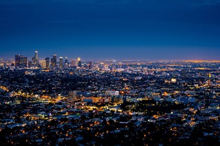 ロスアンゼルスの夜景